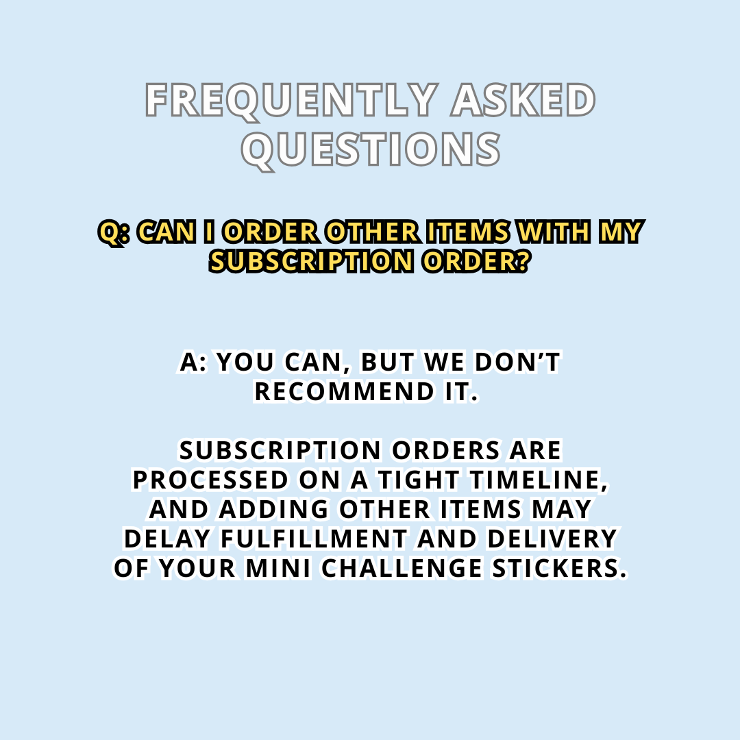The 52 Book Club Mini Challenge Sticker Subscription - November