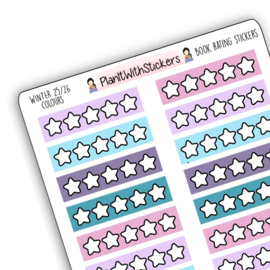 Book Star Rating Stickers - Winter 2025 Bookish Collection