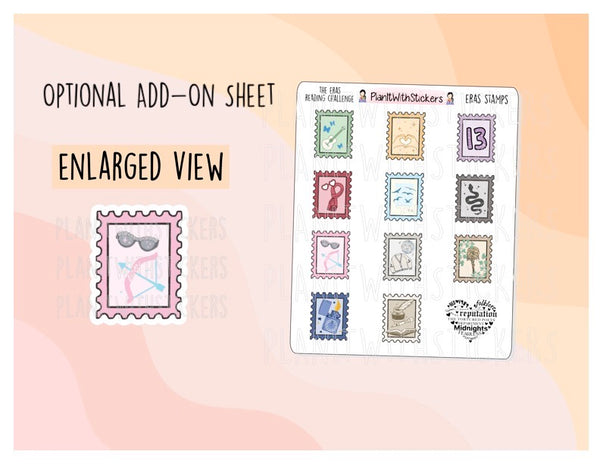 a picture of a postage stamp with the words'personal add - on sheet '