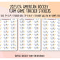 American Hockey Team - 2024/25 - Hockey Game Tracker Stickers [NO DISCOUNT CODES PLEASE]