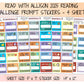 2025 ReadWithAllison Reading Challenge Planner Sticker Kit Planner Stickers for Book Journal and Planner