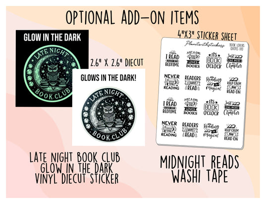 2025 - The 52 Book Club Reading Challenge Prompt Sticker Set for Planners and Journals