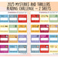 2025 Mysteries and Thrillers Reading Challenge for Book Journal and Planners