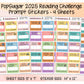 2025 Popsugar Reading Challenge Planner Sticker Kit for Book Planner and Journals