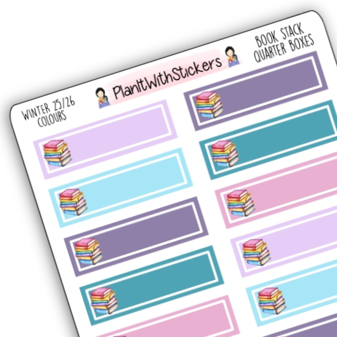 Stacked Book Quarter Boxes - Winter 2025 Bookish Collection
