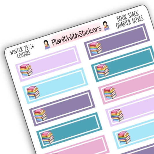 Stacked Book Quarter Boxes - Winter 2025 Bookish Collection