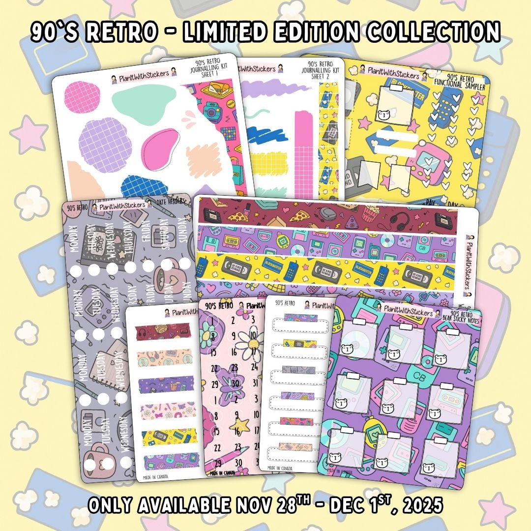 90's Retro *LIMITED EDITION* Sticker Collection - FULL BUNDLE