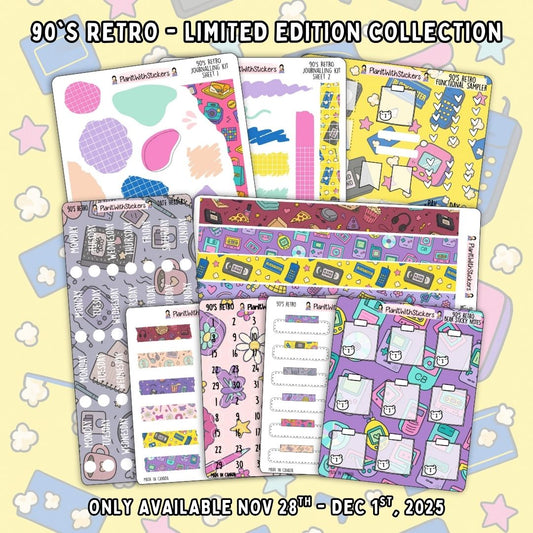 90's Retro *LIMITED EDITION* Sticker Collection - FULL BUNDLE