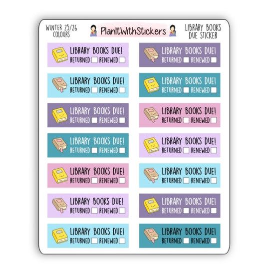 Library Books Due - Winter 2025 Bookish Collection