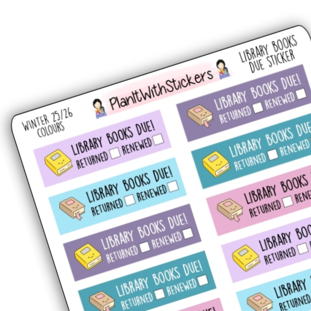 Library Books Due - Winter 2025 Bookish Collection