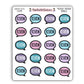 "Review" Bookish Bubbles Book Review Sticker - Winter 2025 Bookish Collection