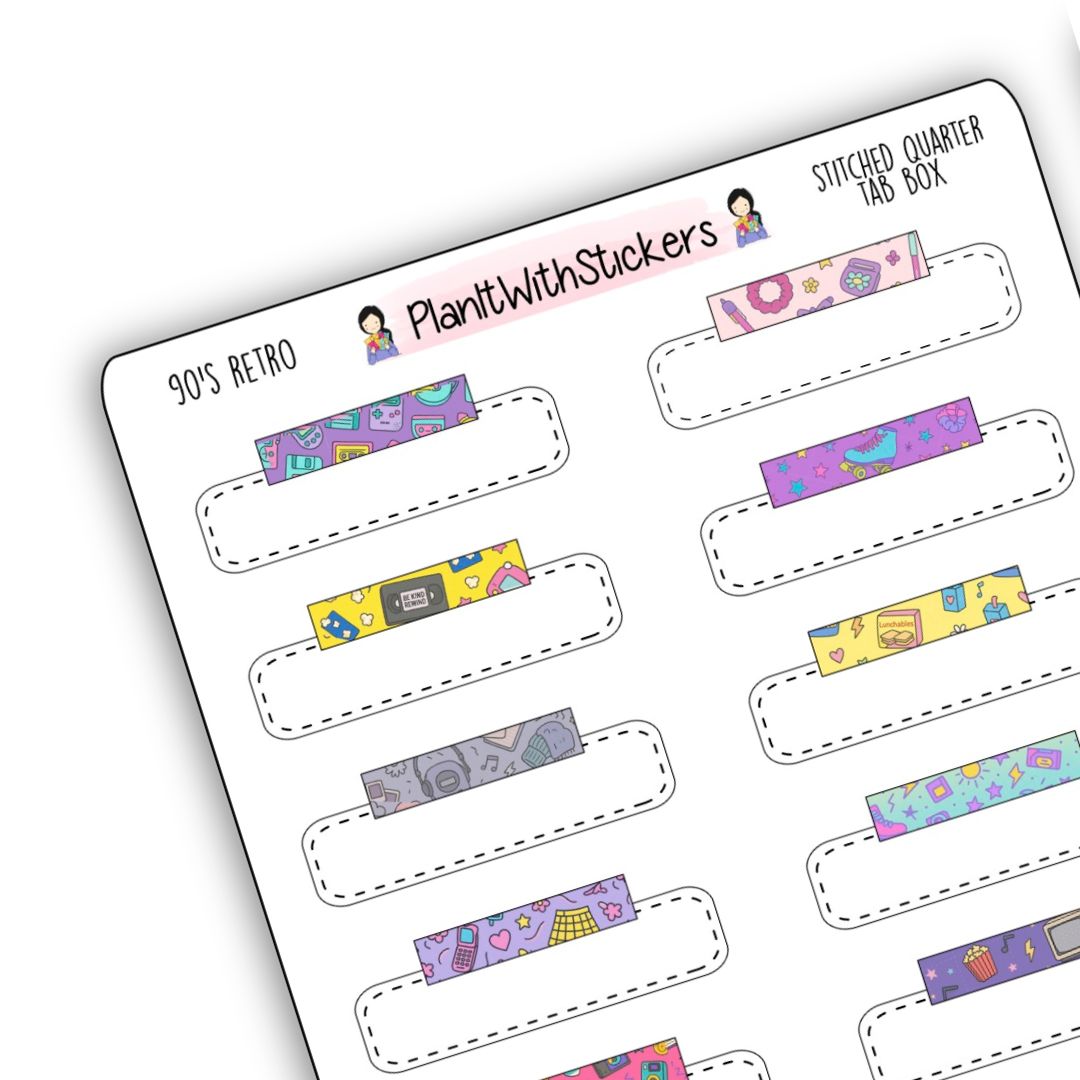 90's Retro *LIMITED EDITION* Sticker Collection - A La Carte (Day 1)