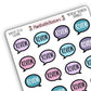 "Review" Bookish Bubbles Book Review Sticker - Winter 2025 Bookish Collection