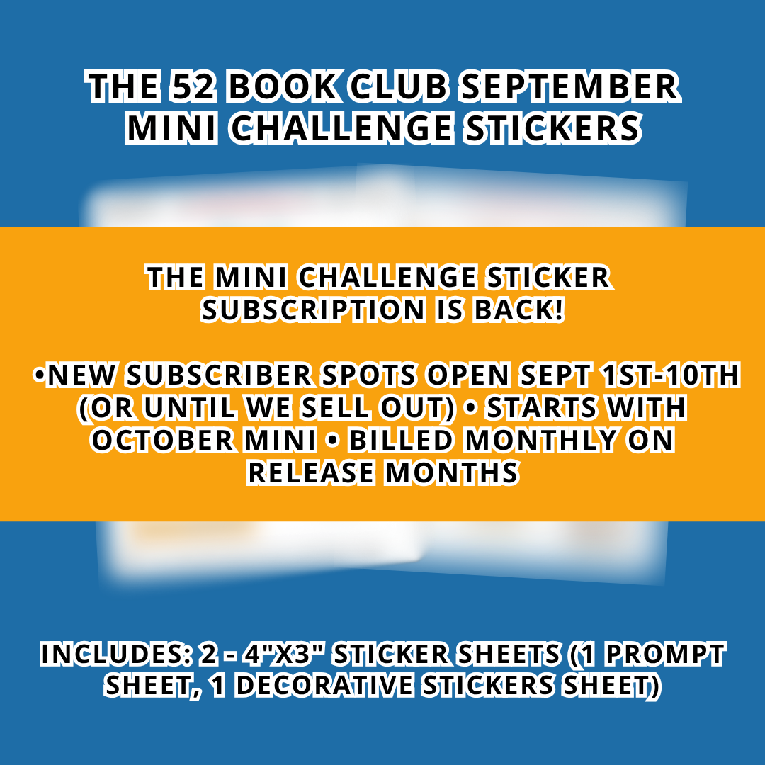 The 52 Book Club Mini Challenge Sticker Subscription - October