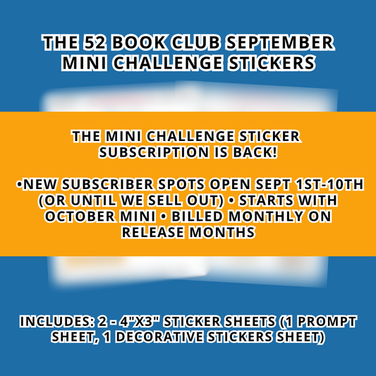 The 52 Book Club Mini Challenge Sticker Subscription - October