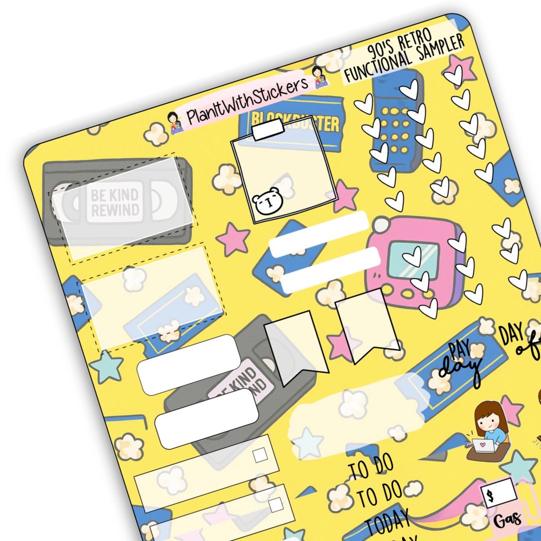 90's Retro *LIMITED EDITION* Sticker Collection - A La Carte (Day 1)