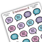 "Title" Bookish Bubbles Reading Sticker- Winter 2025 Bookish Collection