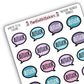 "Author" Bookish Bubbles Reading Sticker- Winter Bookish Collection