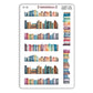 Colourful Book Border Stickers