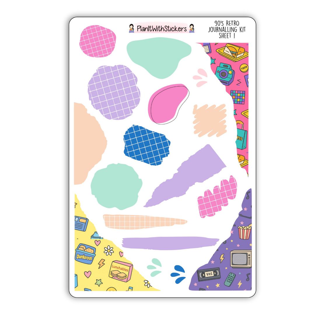 90's Retro *LIMITED EDITION* Sticker Collection - A La Carte (Day 1)