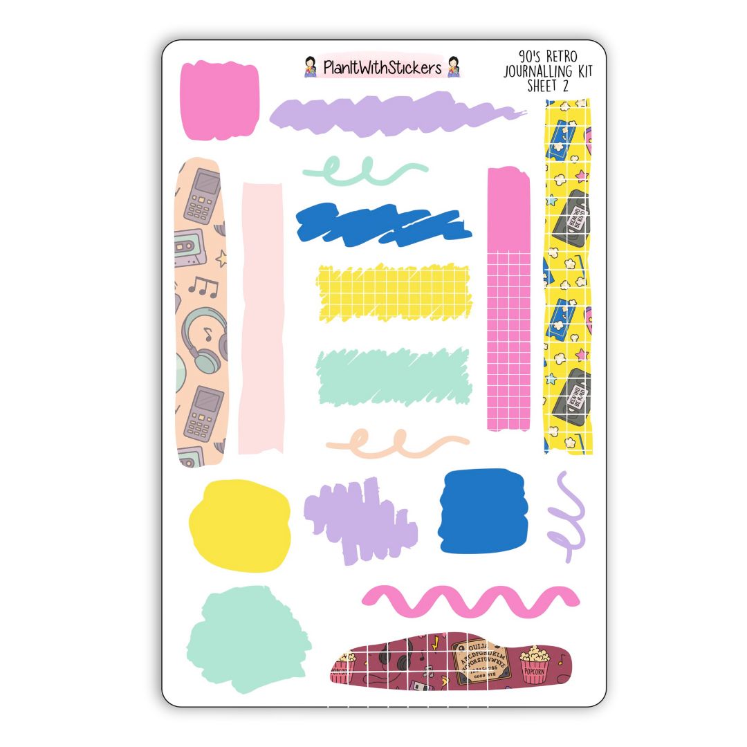 90's Retro *LIMITED EDITION* Sticker Collection - A La Carte (Day 1)