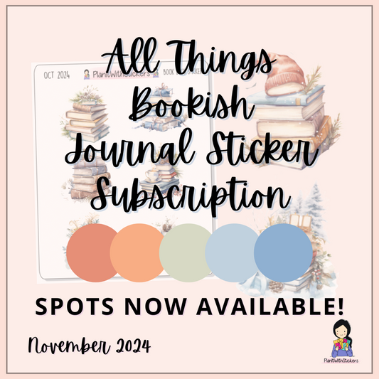 All Things Bookish Journal Sticker Subscription