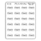 Currently Reading Open Book Stickers - Cursive Font (Monochrome/Foiled)
