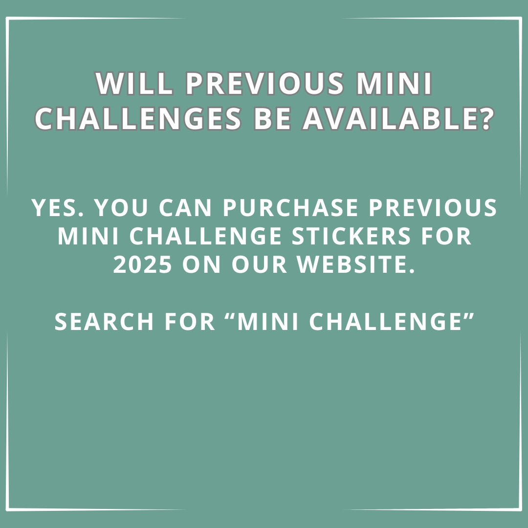 The 52 Book Club Mini Challenge/Bingo Sticker Set - December 2025