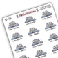 Fiction Addiction Floral Book Sticker
