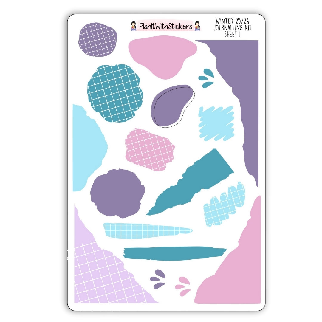The Journaling Bundle - Winter 2025 Colours - 6 Sheet Bundle
