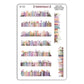 Floral Pastel Watercolour Book Border Deco Stickers