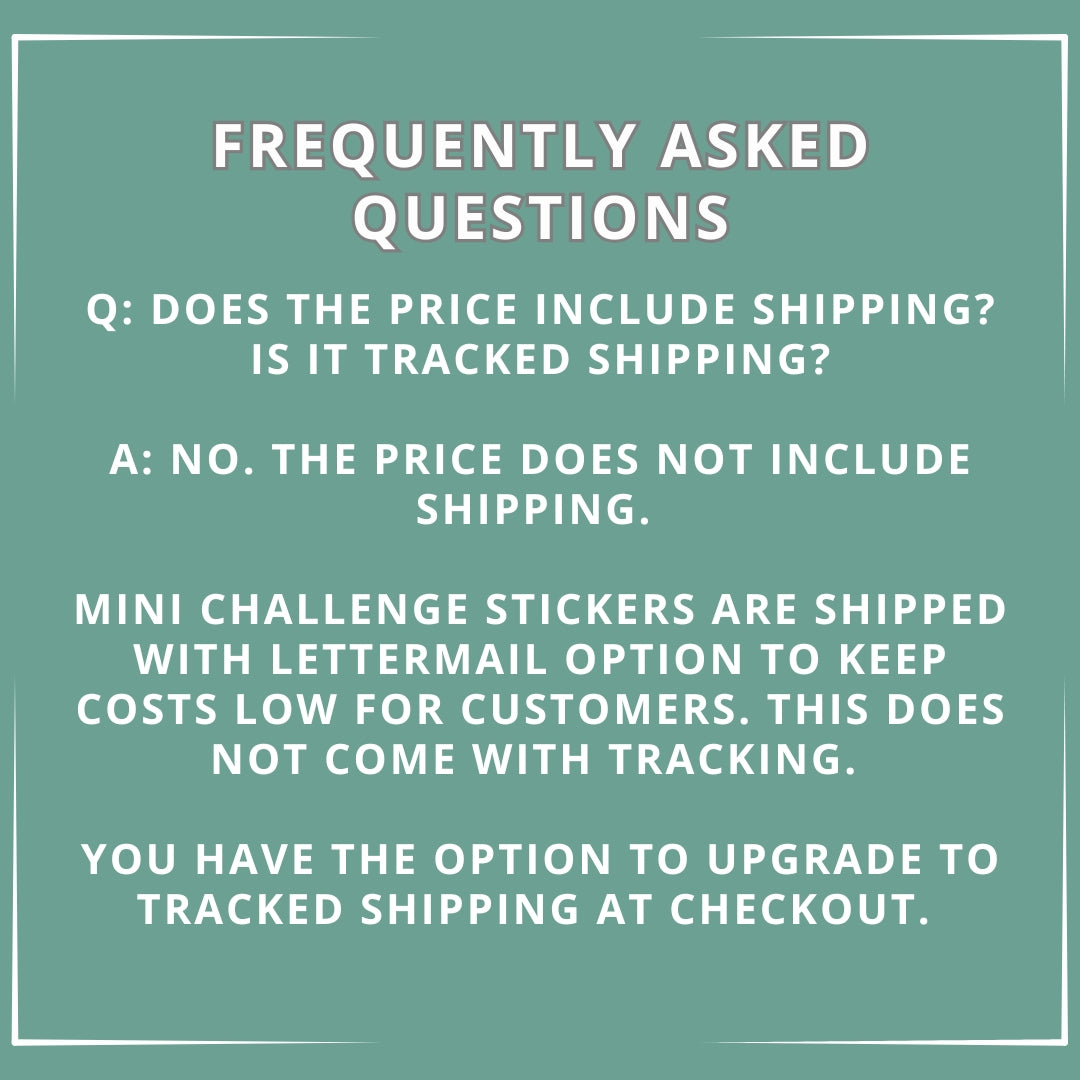 The 52 Book Club Mini Challenge/Bingo Sticker Set - December 2025