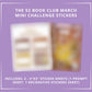The 52 Book Club Mini Challenge Sticker Set - March 2026 (One Time Purchase)