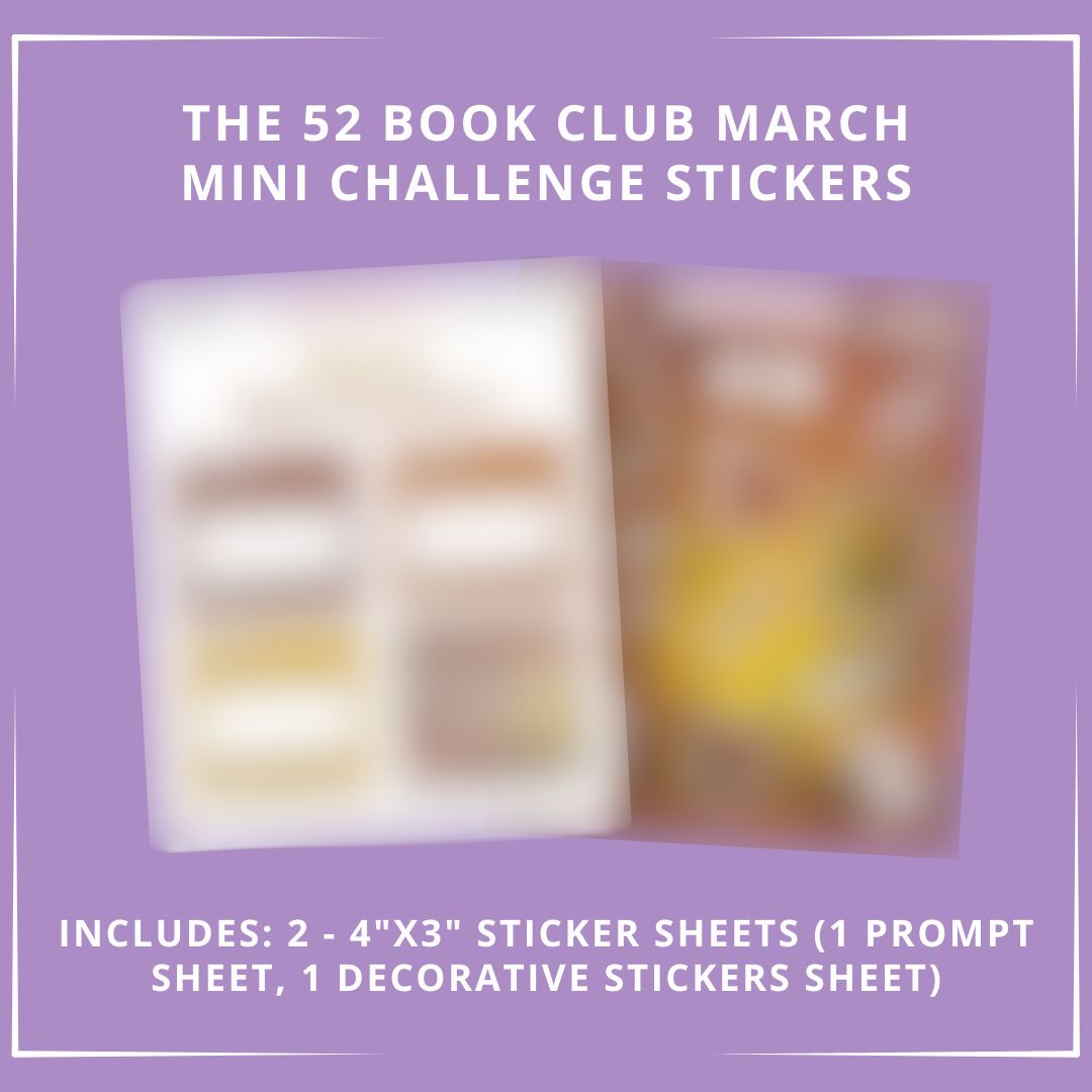The 52 Book Club Mini Challenge Sticker Set - March 2026 (One Time Purchase)