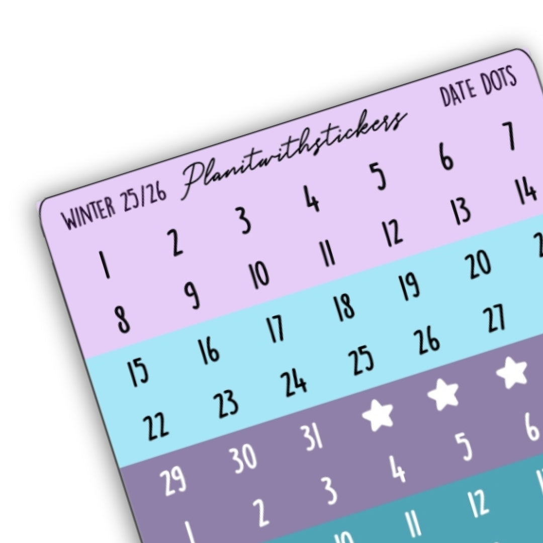 Date Dots - Winter 2025 Collection