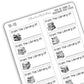 From The Library Of Monochrome Book Labelling Stickers
