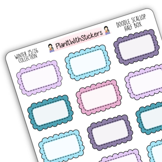 Doodle Scallop Half Box - Winter 2025