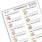 From The Library Of Floral Watercolour Book Labelling Stickers