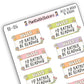 Hello I'd Rather Be Reading Deco Stickers