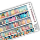 Pastel Pottery Bookshelves Washi Strips - Long Strips