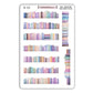 Pastel Watercolour Book Border Deco Stickers