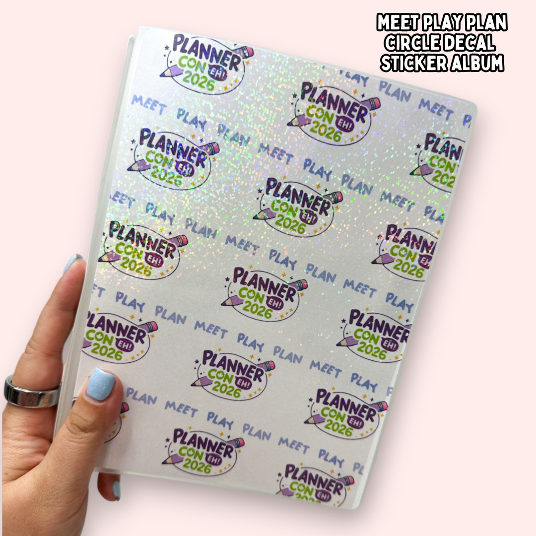 Planner Con, Eh! 2026 – Meet Play Plan Sticker Album (Pre-Order)