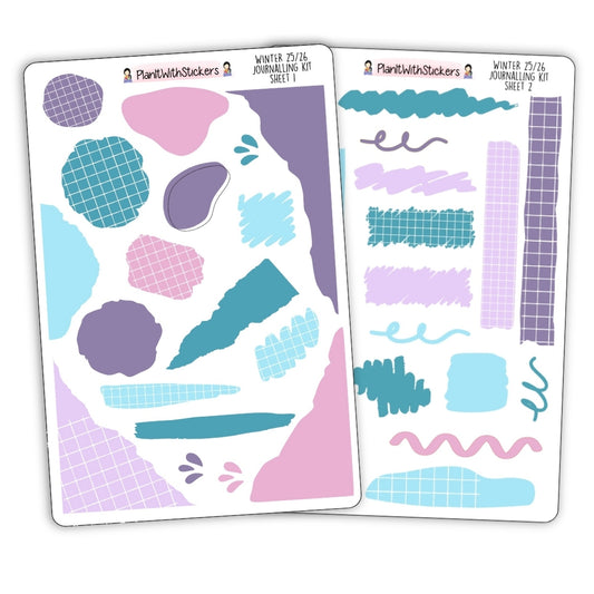 Journaling Kit - Winter 2025 Colours (2 sheets available)