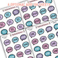 Book Journal Starter Sticker Pack - Winter 2025 Colours (Bundle)