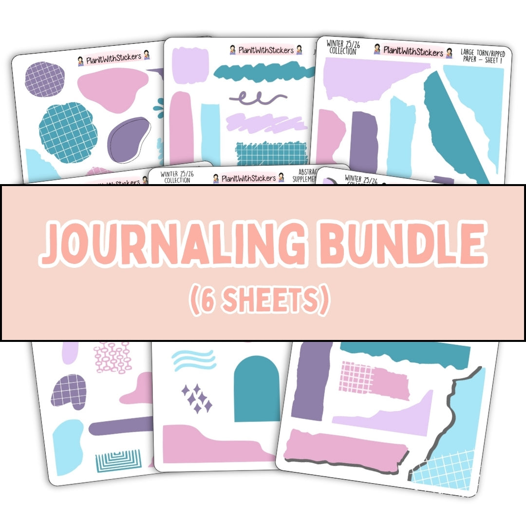 The Journaling Bundle - Winter 2025 Colours - 6 Sheet Bundle