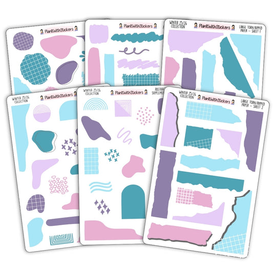 The Journaling Bundle - Winter 2025 Colours - 6 Sheet Bundle