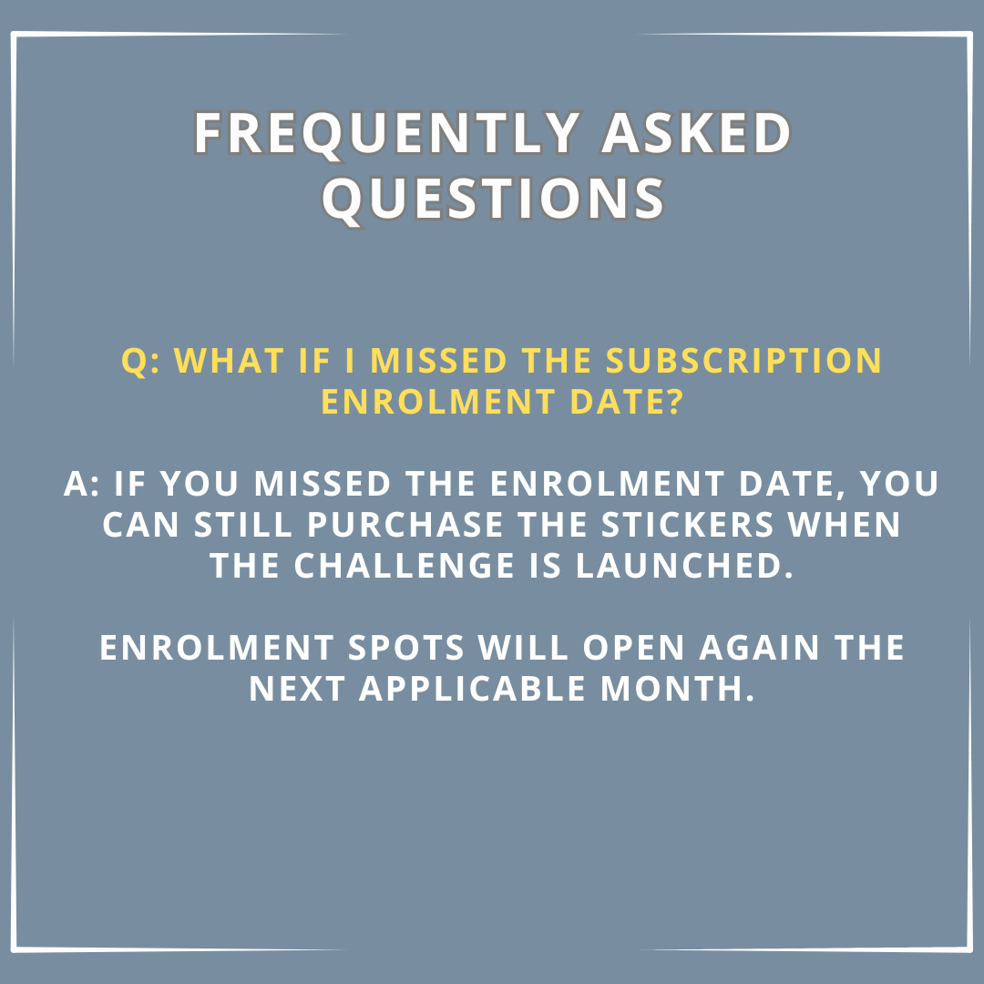 The 52 Book Club Mini Challenge Sticker Subscription - February Mini Challenge