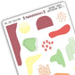 Abstract Shapes Journal Stickers – 2 Sheets - Fall 2025 Collection