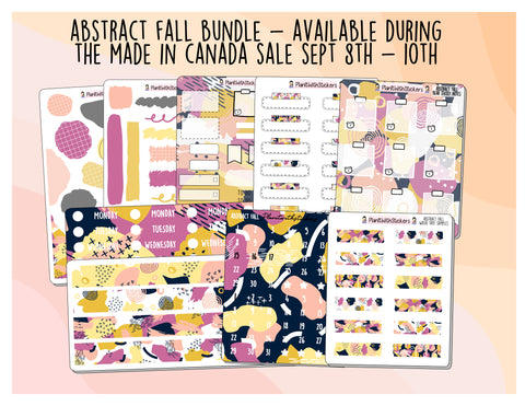 *LIMITED EDITION* Abstract Fall Sticker Bundle - 9 sheets