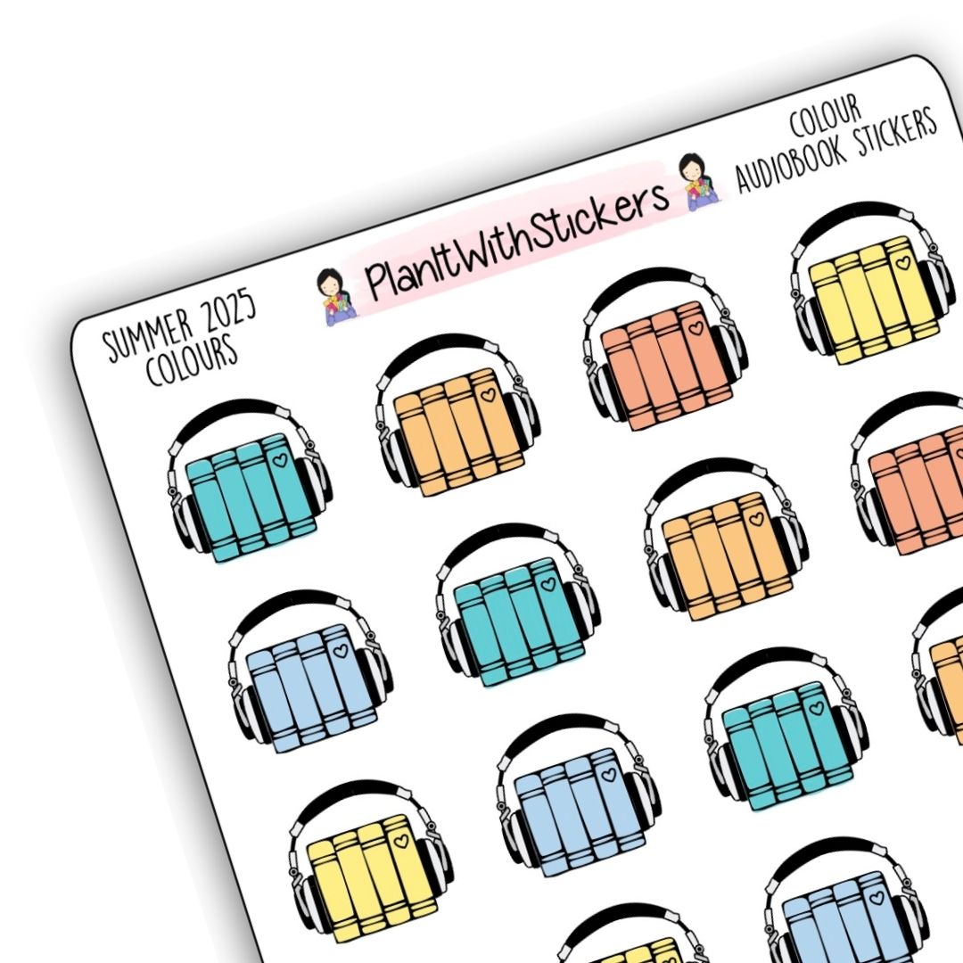 Audiobook Icon Stickers – Summer 2025 Collection